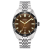 Stříbrné pánské hodinky Circula s ocelovým páskem AquaSport II - Brown 40MM Automatic