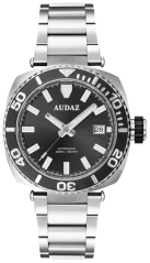 Men's silver Audaz watch with steel strap King Ray ADZ-3040-01 - Automatic 42MM