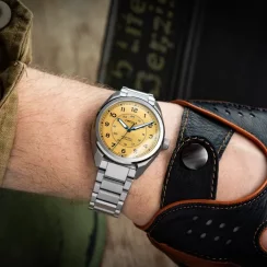 Stříbrné pánské hodinky Circula s ocelovým páskem ProTrail - Sand 40MM Automatic