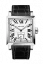 Męski srebrny zegarek Agelocer Watches ze skórzanym paskiem Codex Retro Series Silver / White 35MM