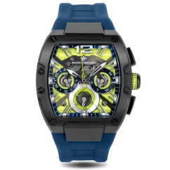 Men's black Ralph Christian watch with a rubber band The Intrepid Sport - Midnight Venom 42,5MM