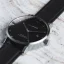Stříbrné pánské hodinky Henryarcher Watches s koženým páskem Sekvens - Dunkel 40MM Automatic