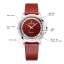 Reloj de hombre Venezianico plata con correa de cuero Redentore Porpora 1121512 36MM