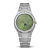 Herrenuhr aus Silber Valuchi Watches mit Stahlband Lunar Calendar - Silver Green 40MM