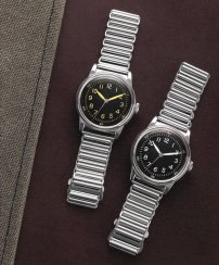 Men's silver Praesidus watch with steel strap A-11 Type 44 White 38MM