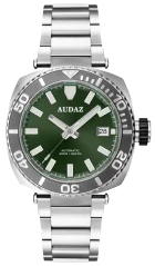Stříbrné pánské hodinky Audaz Watches s ocelovým páskem King Ray ADZ-3040-04 - Automatic 42MM