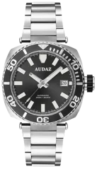 Stříbrné pánské hodinky Audaz Watches s ocelovým páskem King Ray ADZ-3040-01 - Automatic 42MM