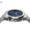 Reloj Valuchi Watches plateado para hombre con correa de acero Chronograph - Silver Blue 40MM