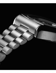 Relógio Mondia de prata para homem com pulseira de aço History - Silver / Black 38 MM Automatic