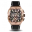 Złoty męski zegarek Ralph Christian ze skórzanym paskiem The Intrepid Chrono - Rose Gold 42,5MM
