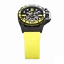 Relógio masculino de prata Mazzucato com bracelete de borracha RIM Sub Black / Yellow - 42MM Automatic