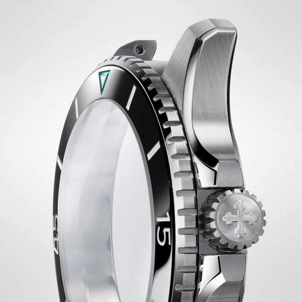 Men's Venezianico silver watch with steel strap Nereide Ceramica 4521531C 42MM Automatic
