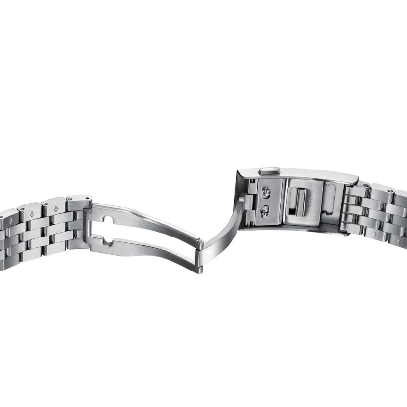 Strieborné pánske hodinky Phoibos Watches s oceľovým pásikom Voyager GMT 100M PY058E Automatic 39MM