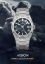 Silberne Herrenuhr Aisiondesign Watches mit Stahlband HANG GMT - Grey MOP 41MM Automatic