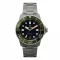 Męski srebrny zegarek Draken ze stalowym paskiem Tugela – Green 42MM