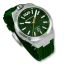 Relógio Bomberg Watches prata para homens com elástico OLIVE GREEN 43MM Automatic