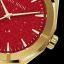 Montre Paul Rich pour hommes en or avec bracelet en acier inoxydable Star Dust II - Gold / Red 43MM