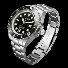 Men's silver Audaz watch with steel strap Abyss Diver ADZ-3010-01 - Automatic 44MM