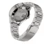 Men's silver Circula Watch with steel strap DiveSport Titan - Black / Petrol Aluminium 42MM Automatic
