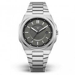 Stříbrné pánske hodinky Zinvo Watches s oceľovým pásikom Rival - Silver 44MM