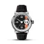 Zilveren herenhorloge van Ferro & Company met leren band PISTA BLACK 42MM Automatic