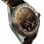 Herrenuhr aus Silber Out Of Order Watches mit Ledergürtel Irish Coffee GMT 40MM Automatic