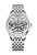 Męski srebrny zegarek Agelocer Watches z paskiem stalowym Schwarzwald II Series Silver Rainbow 41MM Automatic