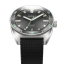 Reloj Circula Watches plata para hombre con banda de goma AquaSport II - Black 40MM Automatic