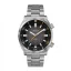 Męski srebrny zegarek Circula Watches ze stalowym paskiem SuperSport - Black 40MM Automatic