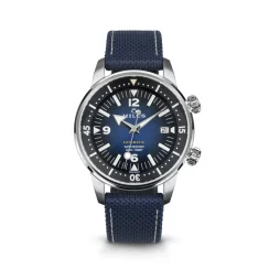 Silberne Herrenuhr Milus Watches mit Gummiband Archimèdes by Milus Deep Blue 41MM Automatic