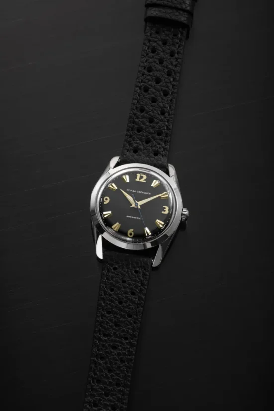 Orologio da uomo Nivada Grenchen in colore argento con cinturino in pelle Antarctic 35015M15 35MM