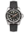 Montre Momentum Watches pour hommes en argent avec bracelet en caoutchouc SQ30 Eclipse Solar - Black Tropic FKM Rubber 42MM