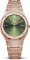 Montre Valuchi Watches pour homme de couleur or avec bracelet en acier Date Master - Rose Gold Green 40MM
