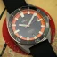 Męski srebrny zegarek Circula Watches z gumowym paskiem AquaSport II - Grey 40MM Automatic