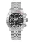 Zilverkleurig herenhorloge van Delma Watches met stalen riem band Montego Silver / Black 42MM Automatic