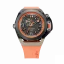 Czarny męski zegarek Mazzucato z gumowym paskiem RIM Scuba Black / Orange - 48MM Automatic