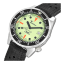 Męski srebrny zegarek Squale dia z gumowym paskiem 1521 Full Luminous - Silver 42MM Automatic