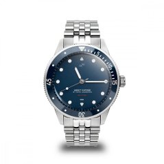 Reloj About Vintage plateado para hombre con correa de acero At´sea Steel / Blue 1926 39MM