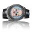 Czarny męski zegarek Bomberg Watches z gumowym paskiem SUGAR SKULL BLUE 45MM