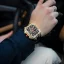 Men's gold Ralph Christian watch with a rubber band The Polaris Chrono Ice - Regal Noir 42,5MM