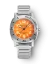 Men's silver Nivada Grenchen watch with rubber steel Orange Depthmaster 14127A11 39MM Automatic