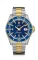 Relógio Delma Watches prata para homens com pulseira de aço Santiago Silver / Gold Blue 43MM Automatic