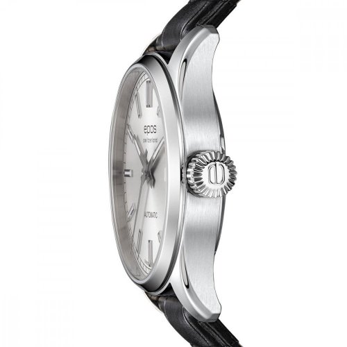 Epos srebrni muški sat s kožnim remenom Passion 3501.132.20.18.25 41MM Automatic