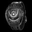 Čierne pánske hodinky Tsar Bomba Watch s gumovým pásikom TB8213 - All Black Automatic 44MM