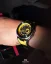Čierne pánske hodinky Nsquare s koženým opaskom SnakeQueen Black / Yellow 46MM Automatic