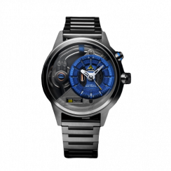 Stříbrné pánské hodinky The Electricianz s ocelovým páskem The Silver Z 45MM