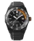Černé pánské hodinky Paul Rich s gumovým páskem Aquacarbon Pro Shadow Black - Sunray 43MM