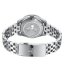 Męski srebrny zegarek Phoibos Watches ze stalowym paskiem GMT Wave Master 200M - PY049A Green Automatic 40MM
