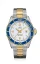 Męski srebrny zegarek Delma Watches ze stalowym paskiem Santiago Silver / Gold White 43MM Automatic
