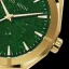Zlaté pánske hodinky Paul Rich s oceľovým pásikom Star Dust II - Gold / Green 43MM